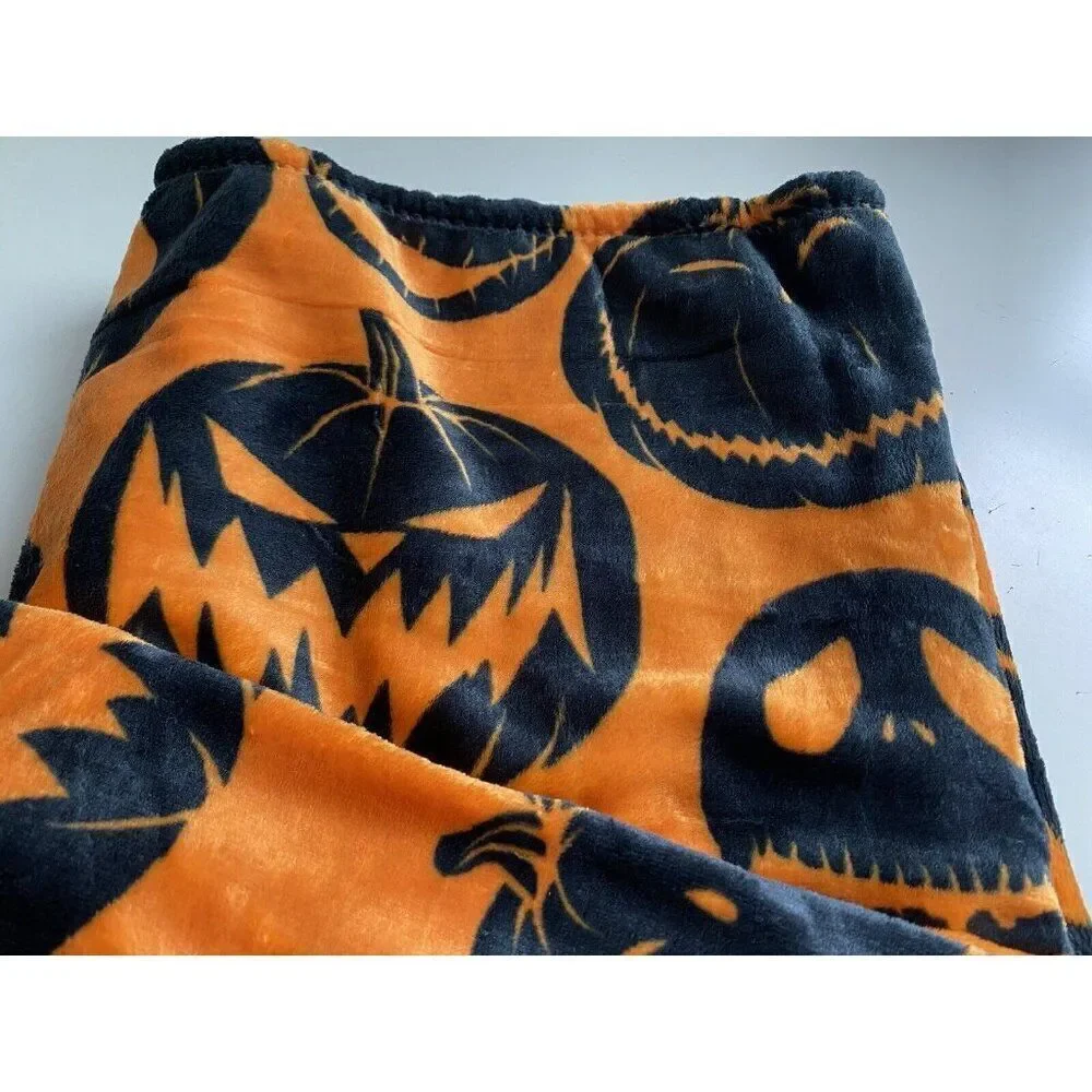 Disney Nightmare Before Christmas 50x70” Throw Blanket Jack O Lantern Halloween‎